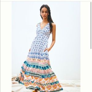 Anthropologie Gathered Maxi Dress
